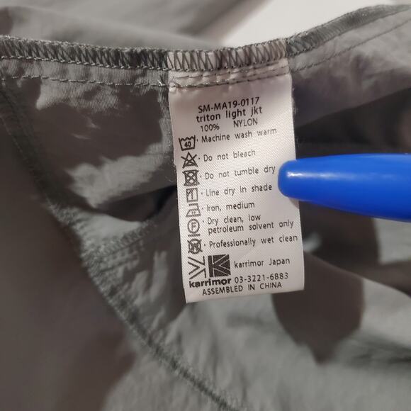 Karrimor Triton Light Windbreaker Jacket Mens Size XL UPF 50+ Nylon Outdoors - Picture 12 of 15